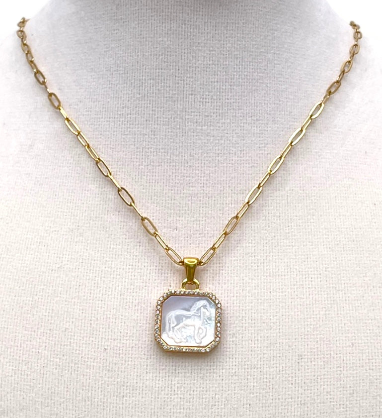 Horse Pendant Necklace