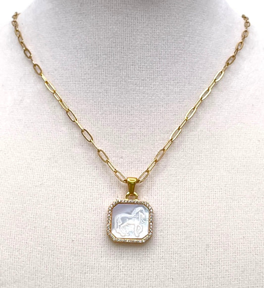 Horse Pendant Necklace