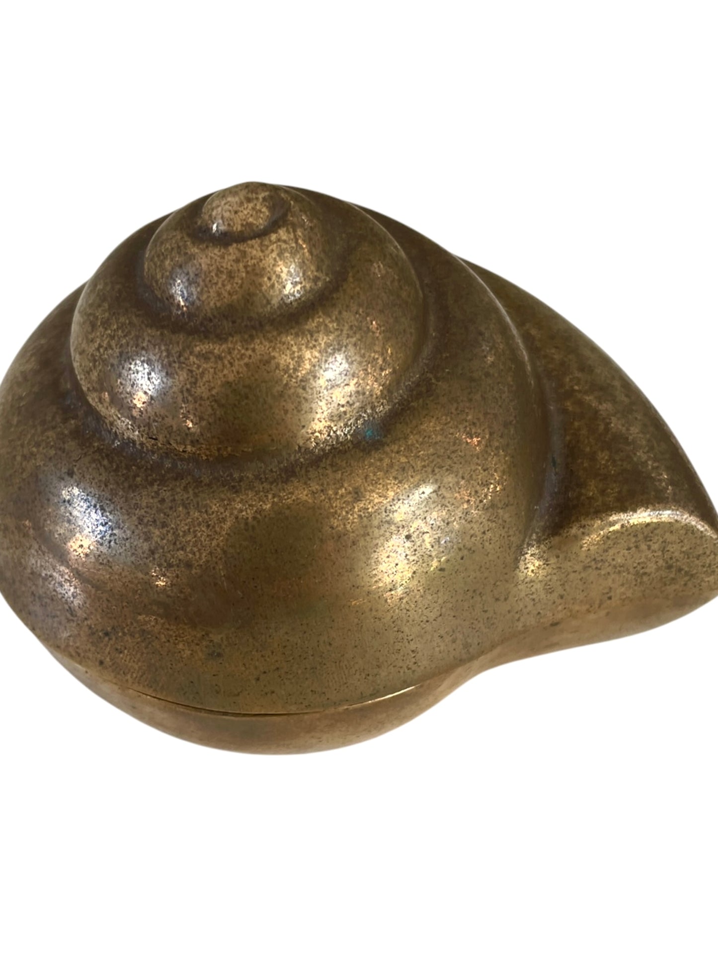 Vintage Brass Shell Box