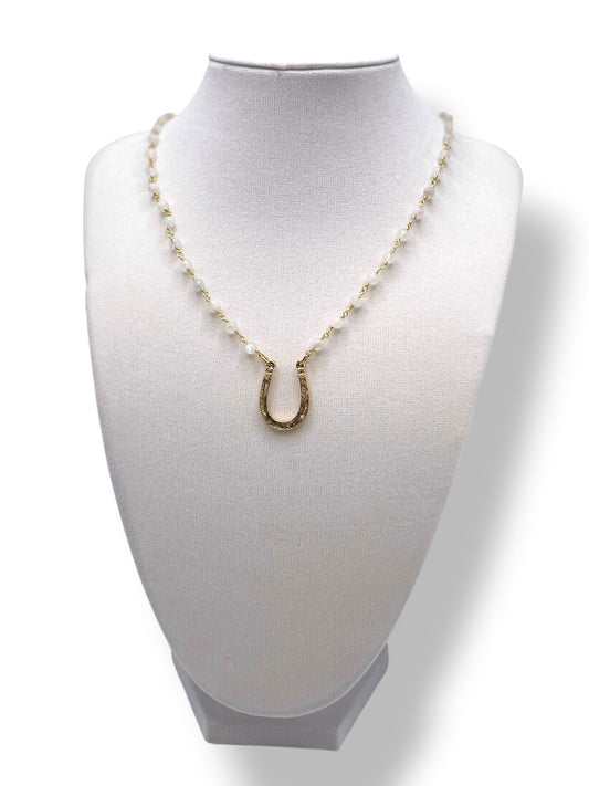 Lucky Vintage Horse Shoe Necklace