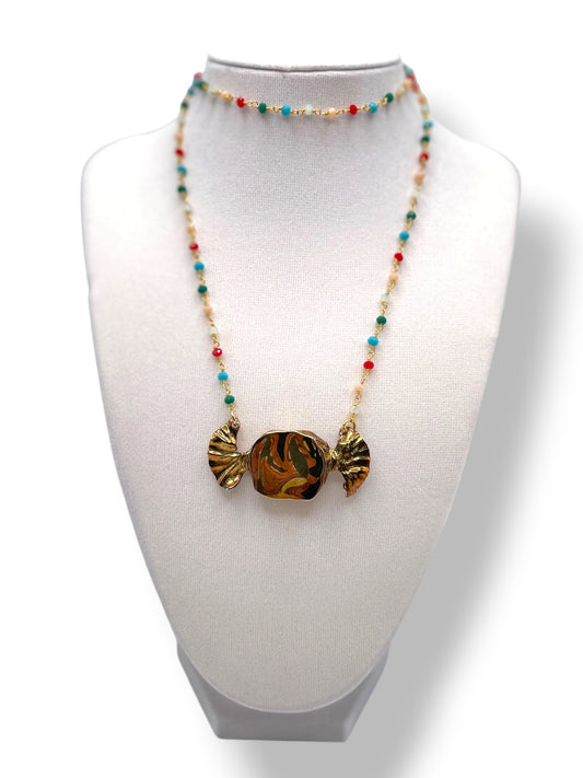 Vintage Candy Pendant Necklace