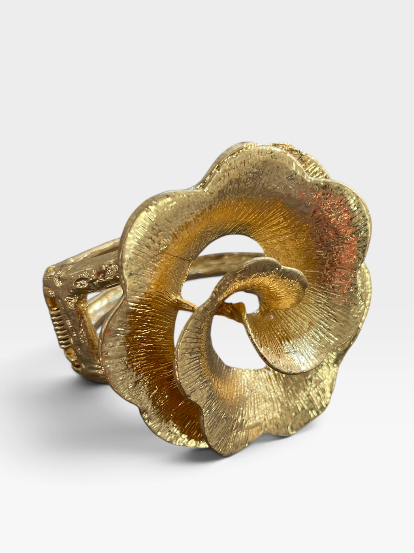 Vintage Gold Rose Cuff
