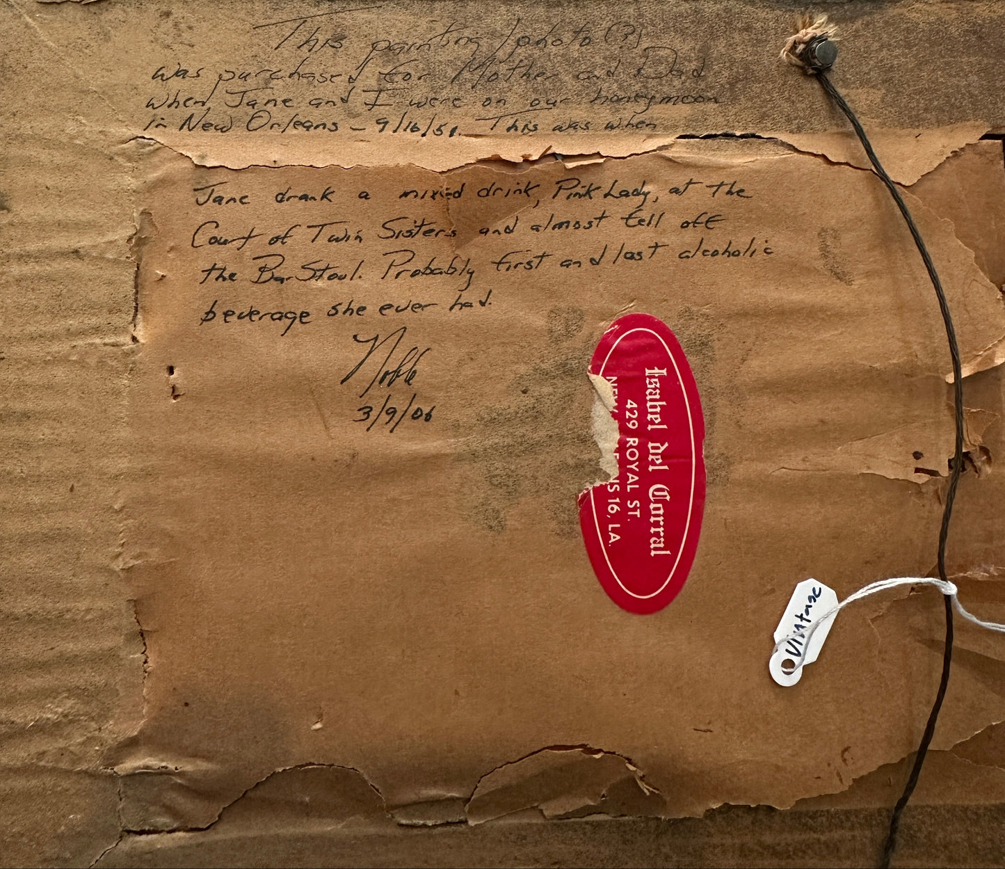 New Orleans Courtyard Painting - Original Art