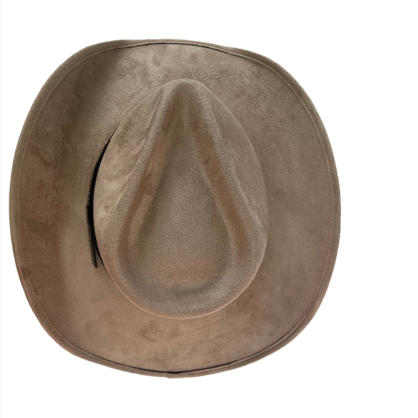 Santa Fe Vegan Suede Cowboy Rancher Hat- Cappuccino