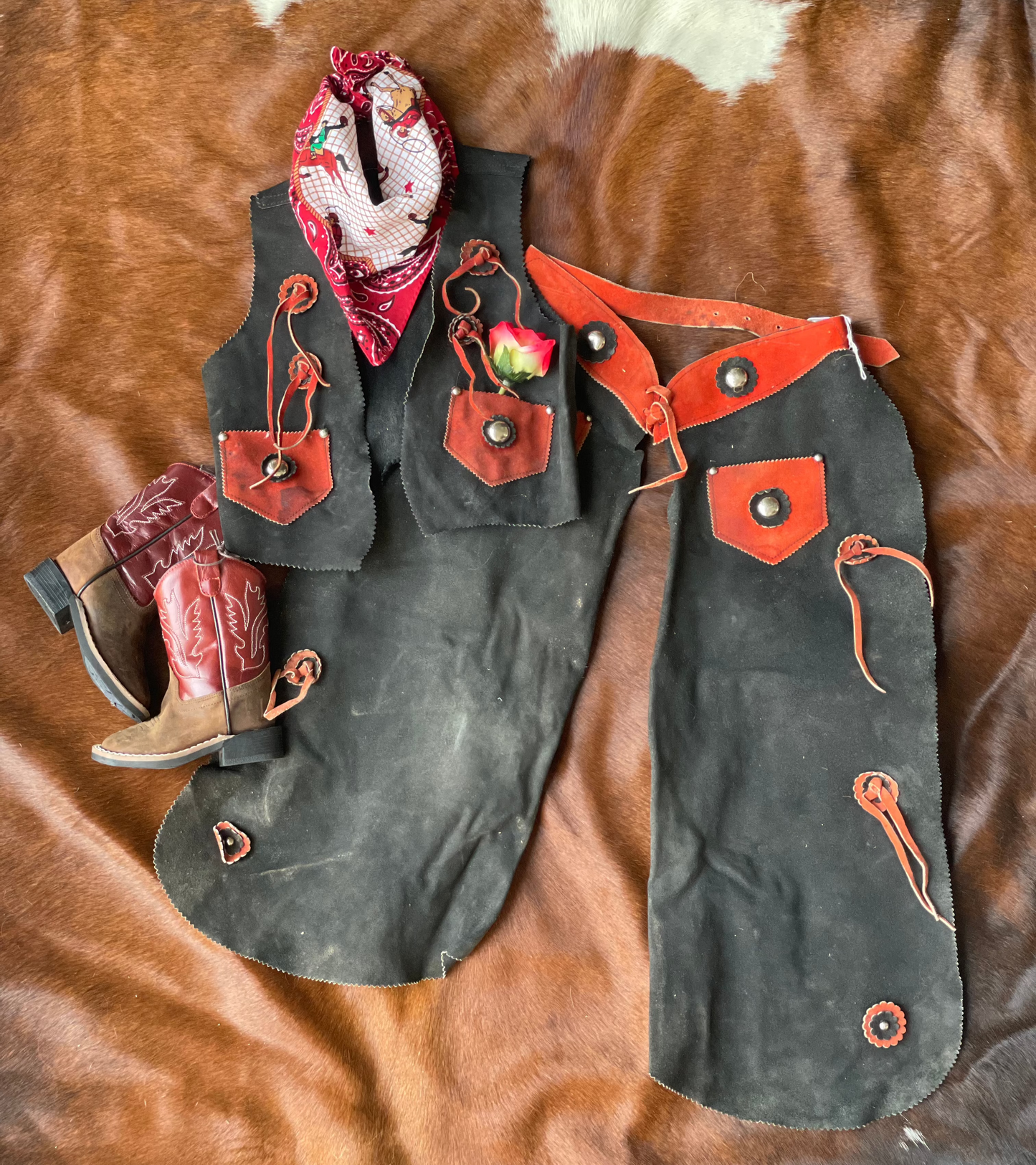 Kids Cowboy Leather costume