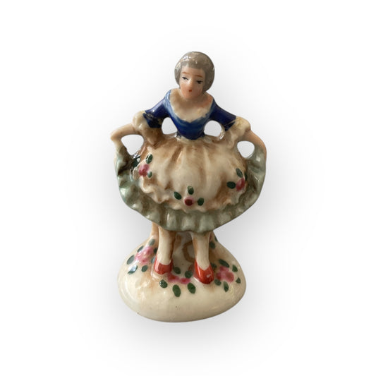 Vintage Porcelain Victorian Woman Figurine