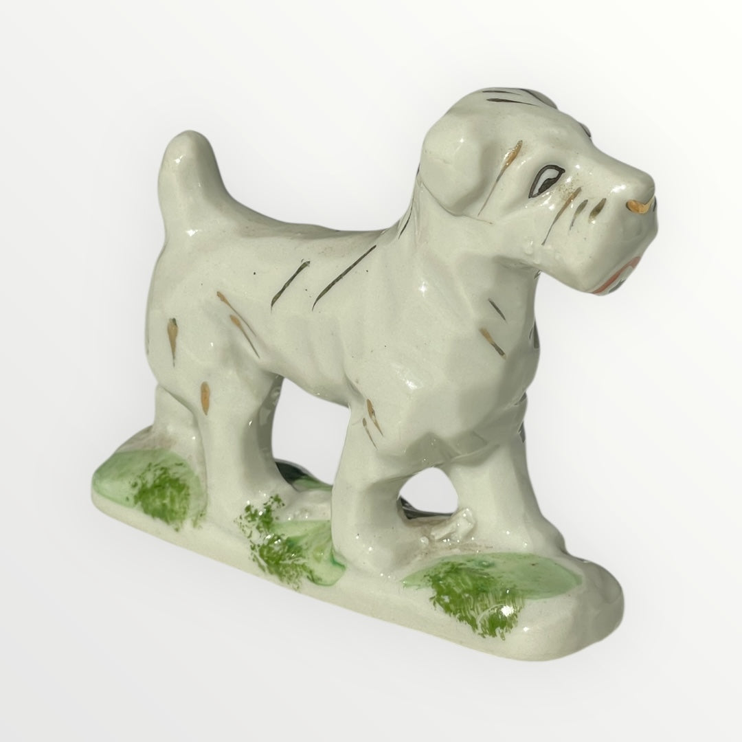 Vintage White Terrier Dog
