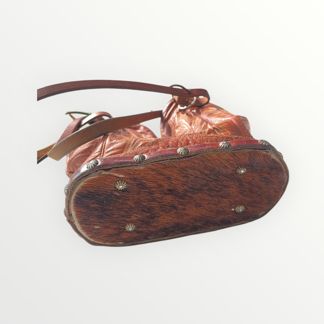 Vintage Montana Western Leather Purse