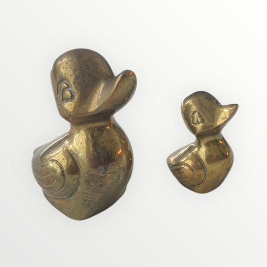 Vintage Brass Ducks