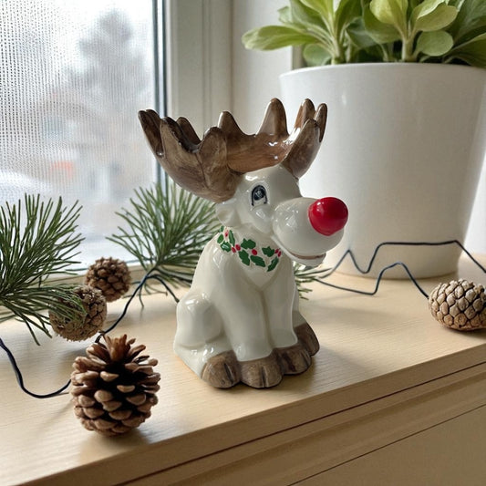 Vintage Fitz and Floyd Moose Candle Holder