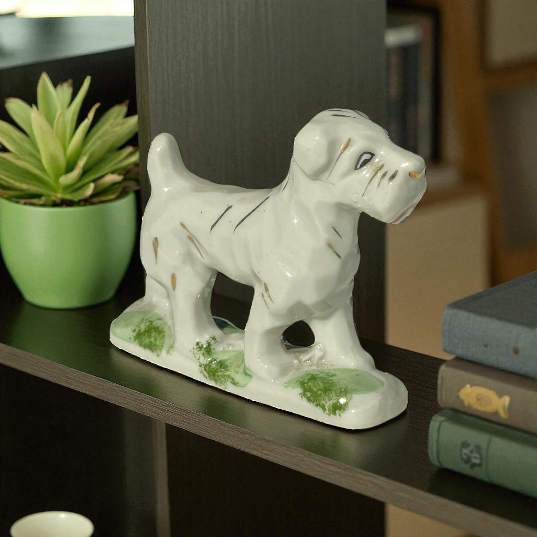 Vintage White Terrier Dog