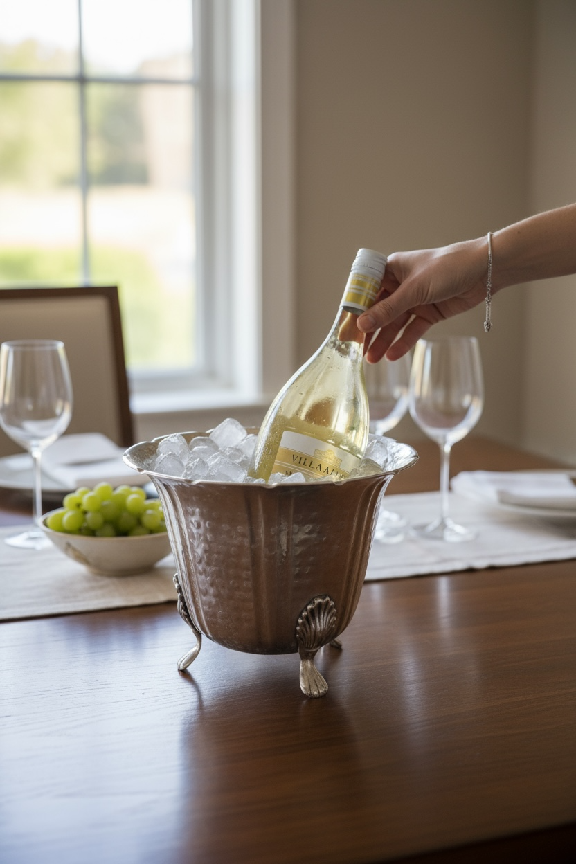 Vintage Footed Wine Chiller