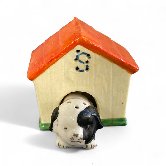 Vintage Dog and Dog house - Salt & Pepper Shaker Set