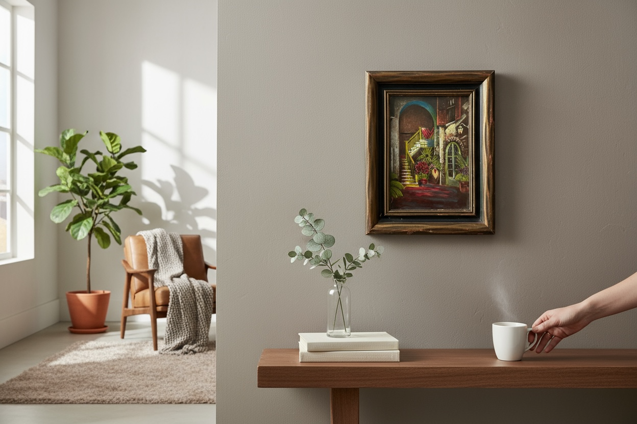 New Orleans Courtyard Painting - Original Art