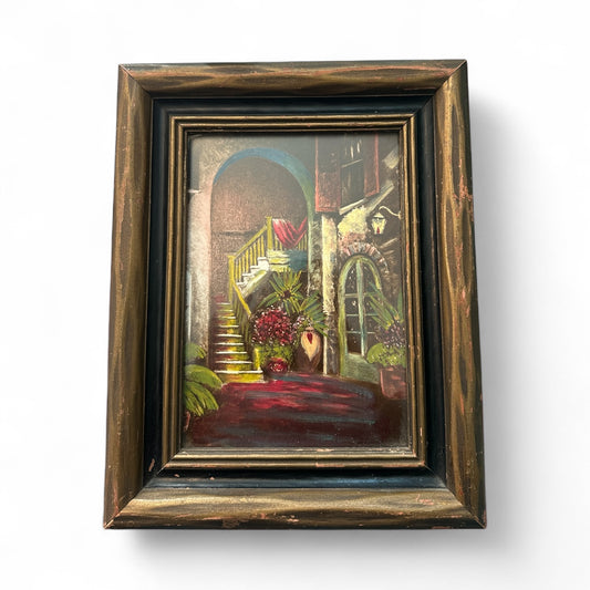 New Orleans Courtyard Painting - Original Art