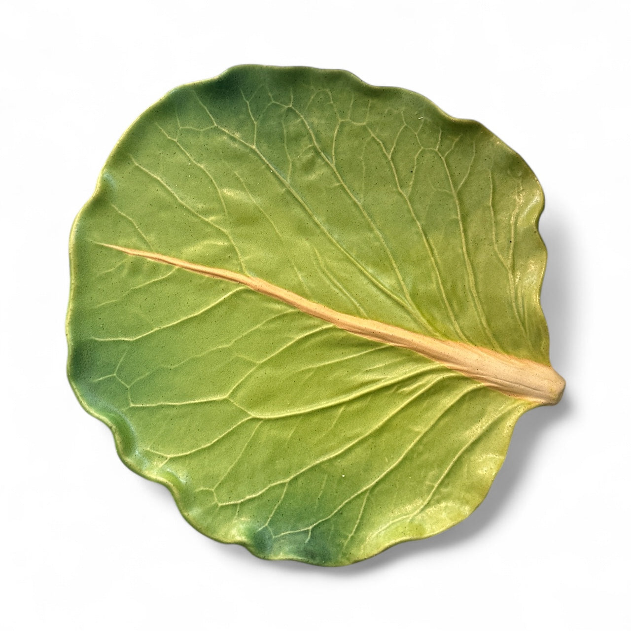 Ceramic Leaf Plate by Patricia Garrett