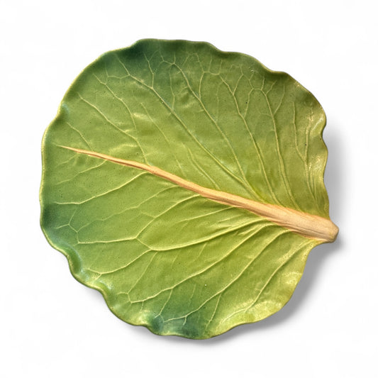 Ceramic Leaf Plate by Patricia Garrett