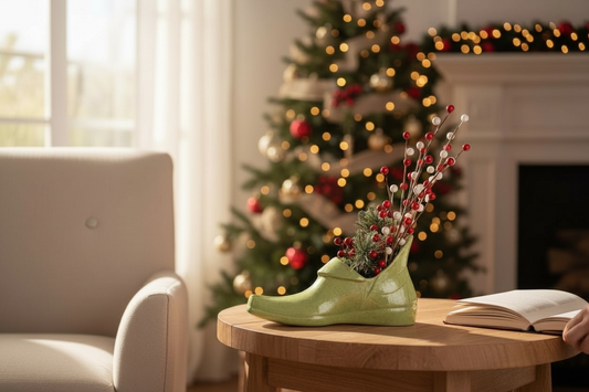 Vintage Green elf shoe