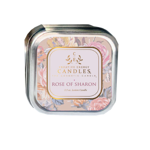 Rose of Sharon: 2-in-1 Soy Lotion Candle: Travel Tin - 3.5 oz