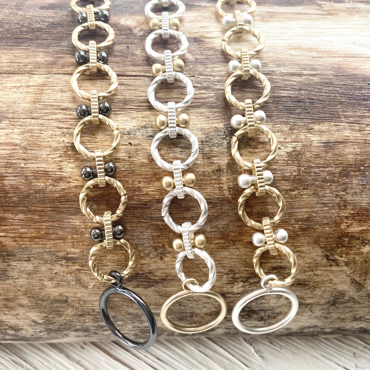 Matte Gold & Matte Silver Bracelet