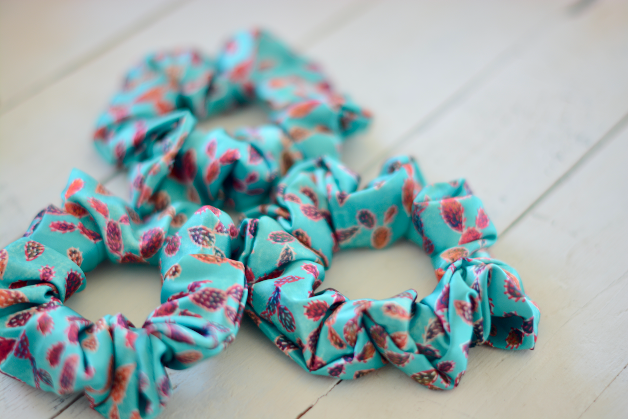 Satin Western Cowgirl Themed Scrunchies