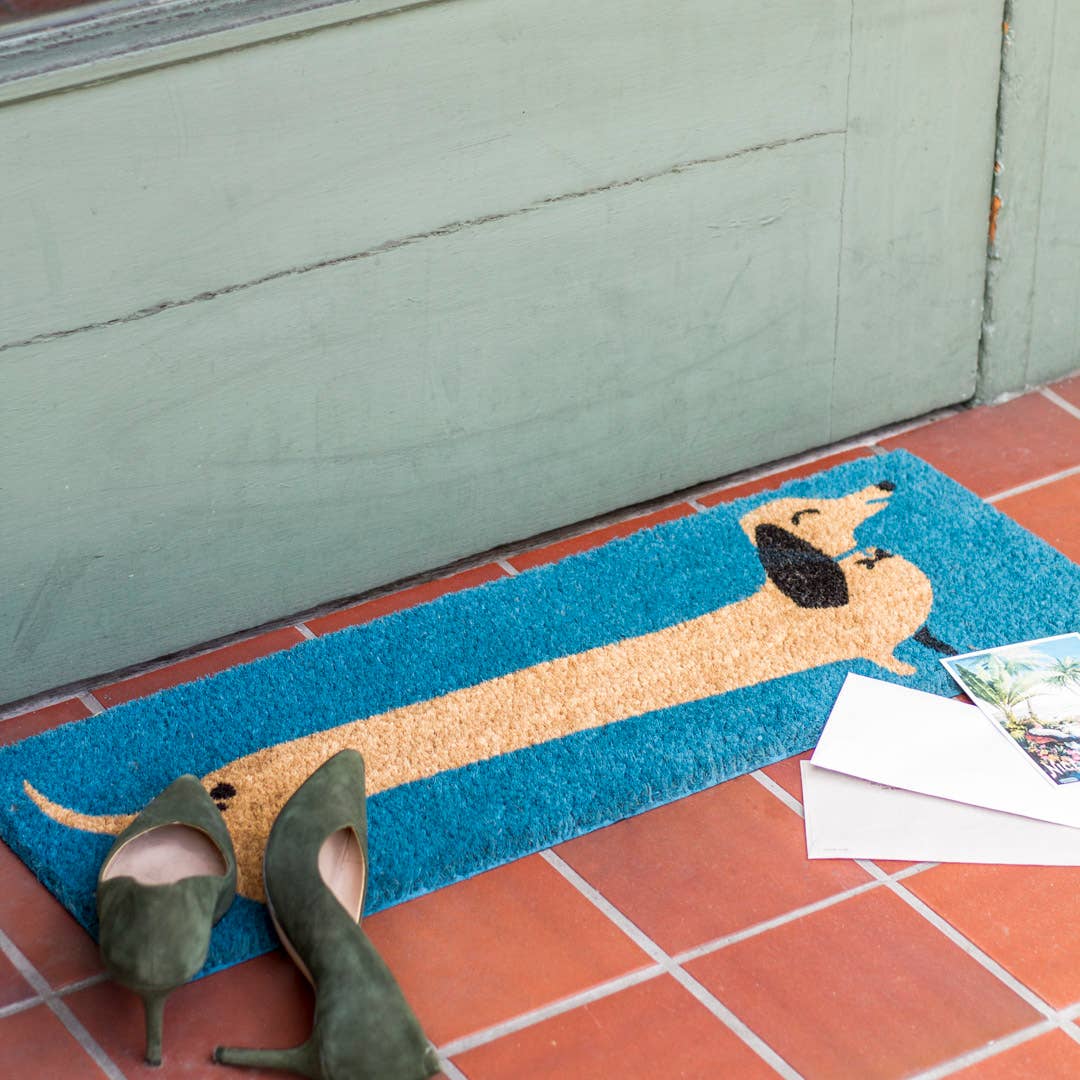 Dachshund Demi Doormat - No Space, No Problem!