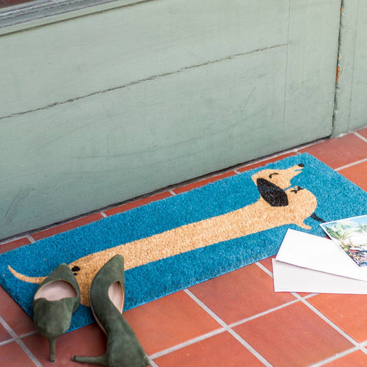 Dachshund Demi Doormat - No Space, No Problem!