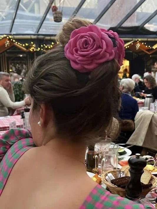 Elegant Flower Hair Claw Clip