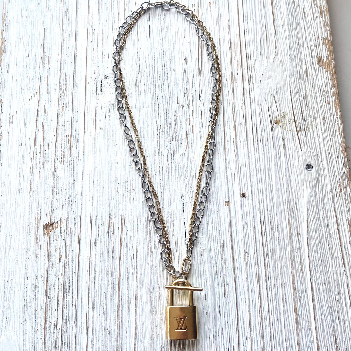 Authentic Louis Vuitton Lock Necklace