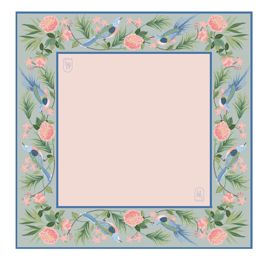 Songbird Bloom Mahjong Mat