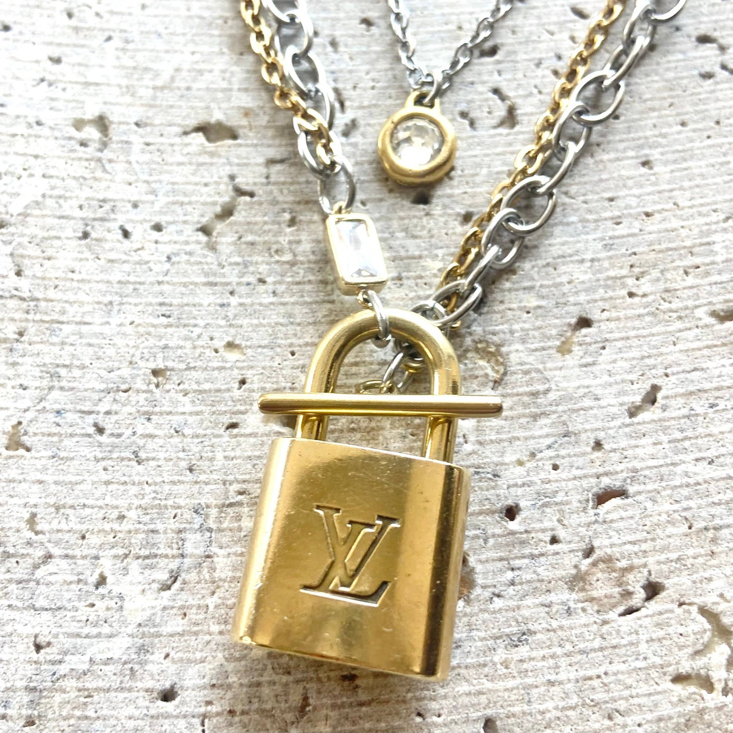 Authentic Louis Vuitton Lock Necklace