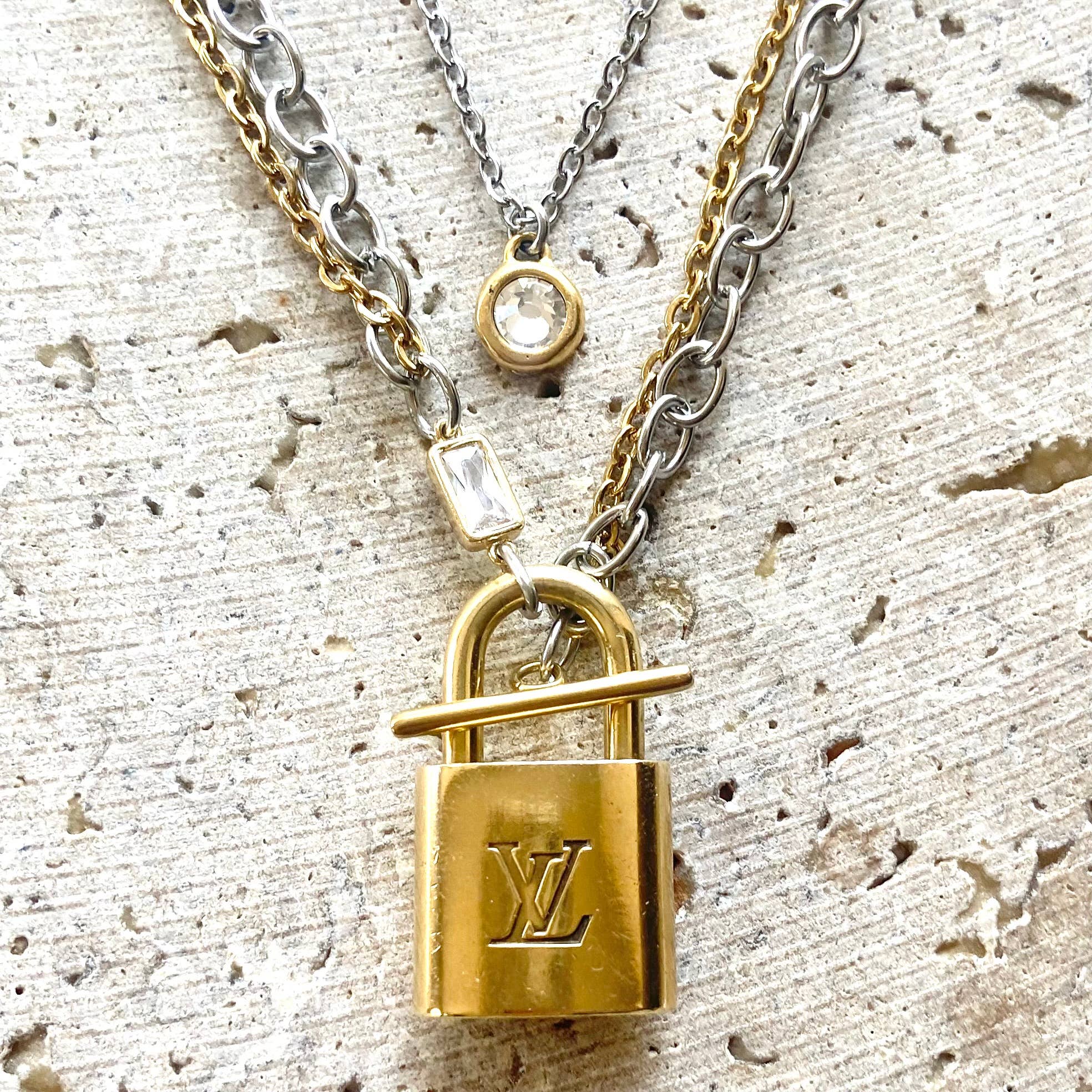 Shops Authentic Louis Vuitton LockNecklace