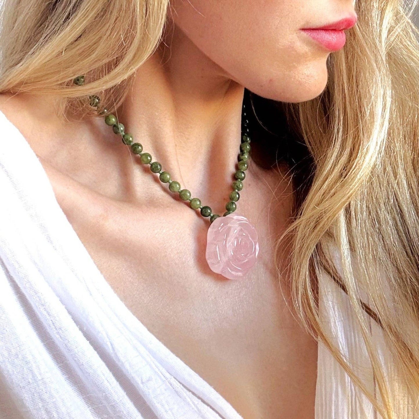 Cora Rose Beaded Necklace