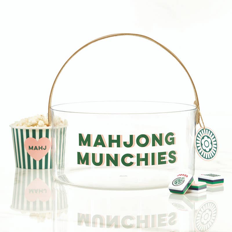 Mahjong Acrylic Snack Bucket