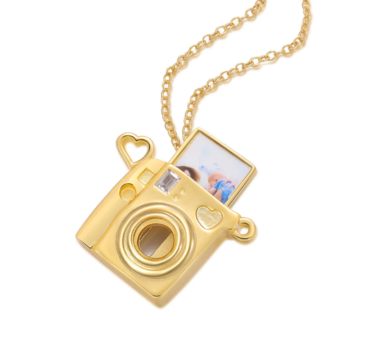 Polaroid Camera Locket Necklace