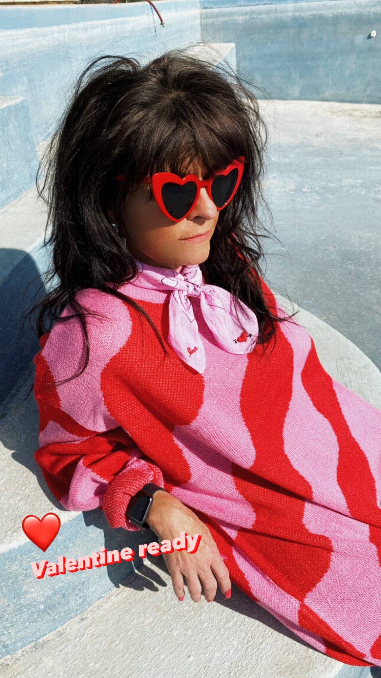 Embroidered My Love Bandana: White