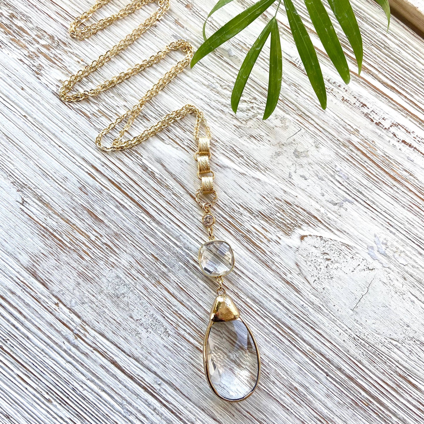 Chandelier necklace vintage boutique salon jewelry artisan: Silver