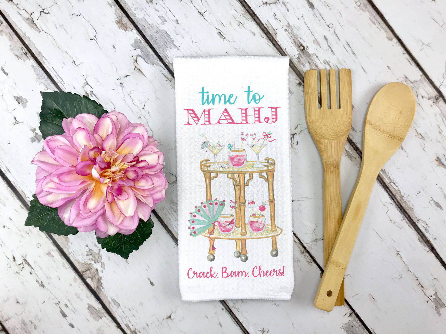 Time to Mahj Mahjong Kitchen Towel