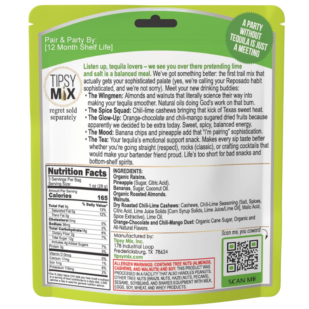 Tipsy Trail Mix - Pair with Wine or Spirits