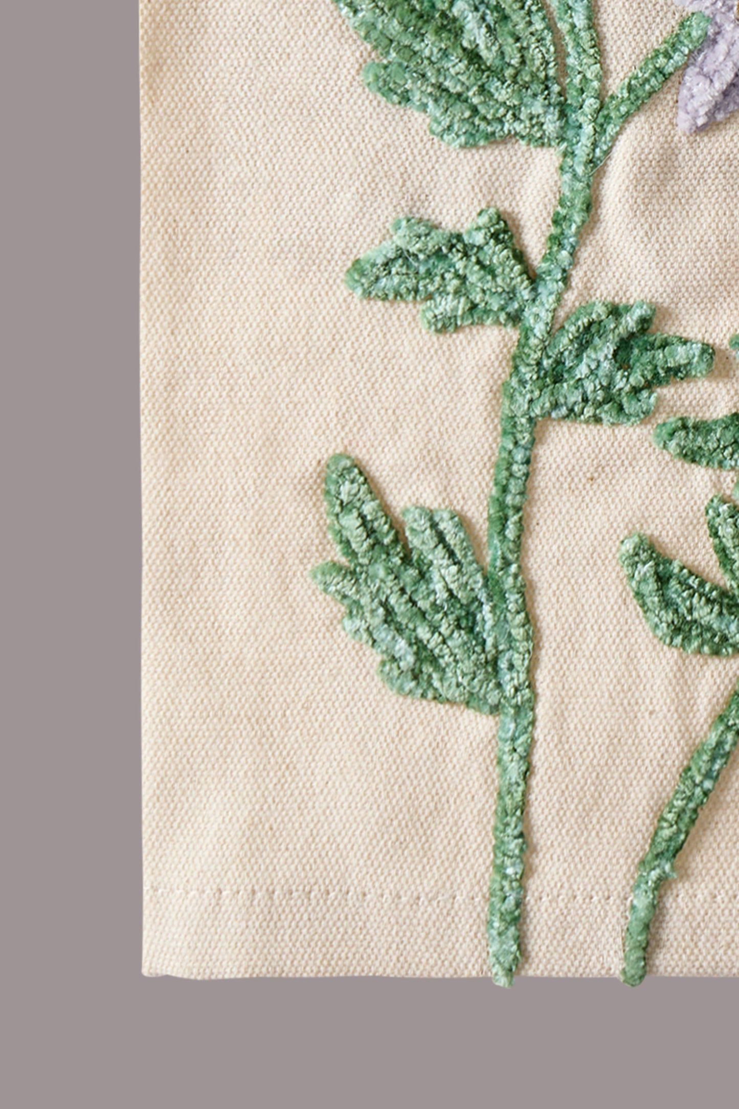 Spring Floral Embroidered Kitchen Towel