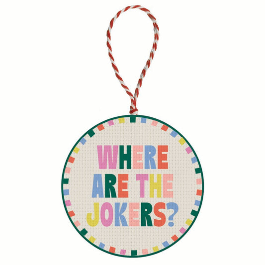Where Are The Jokers? Embroidered Ornament Mahjong