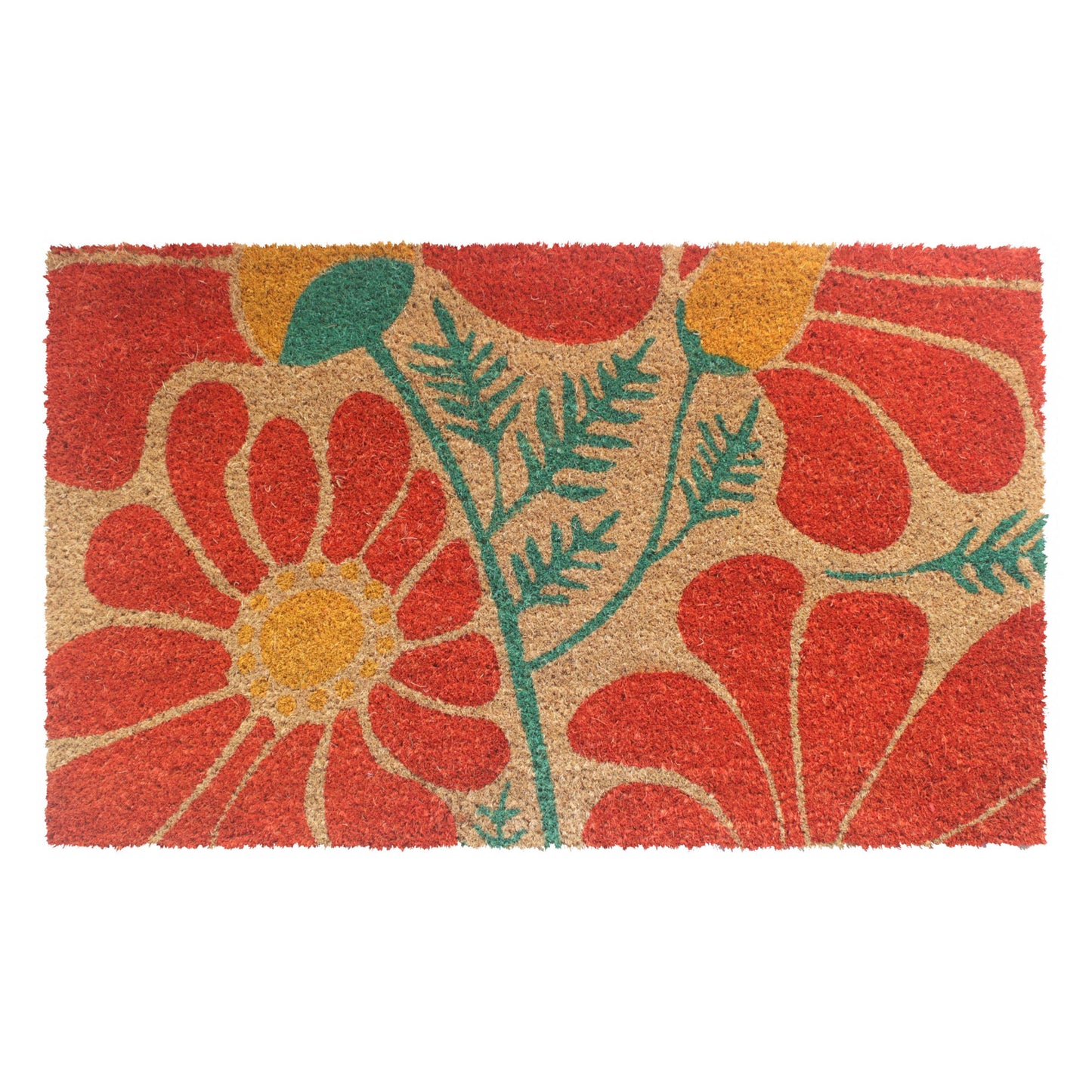 Folk Flowers Doormat